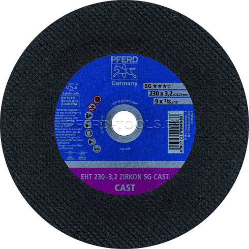 Купить в Минске Круг отрезной PFERD ZIRKON SG CAST ★★★☆ 230