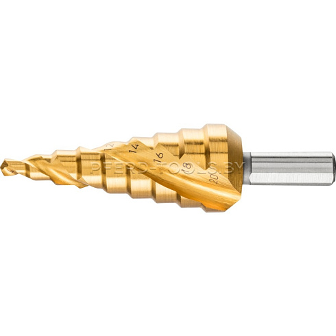 Купить в Минске Ступенчатые сверла PFERD HSS с покрытием HICOAT